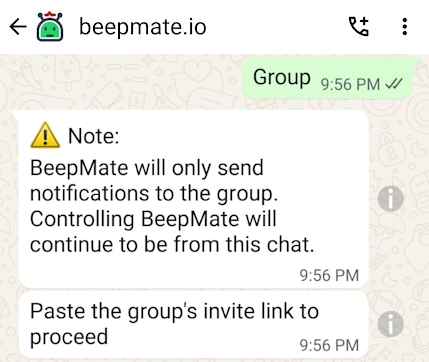 BeepMate group invite