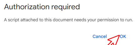 Authorize the script